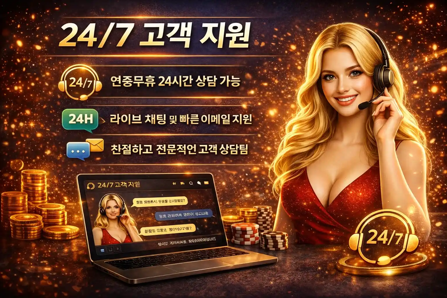 24-7 고객 지원